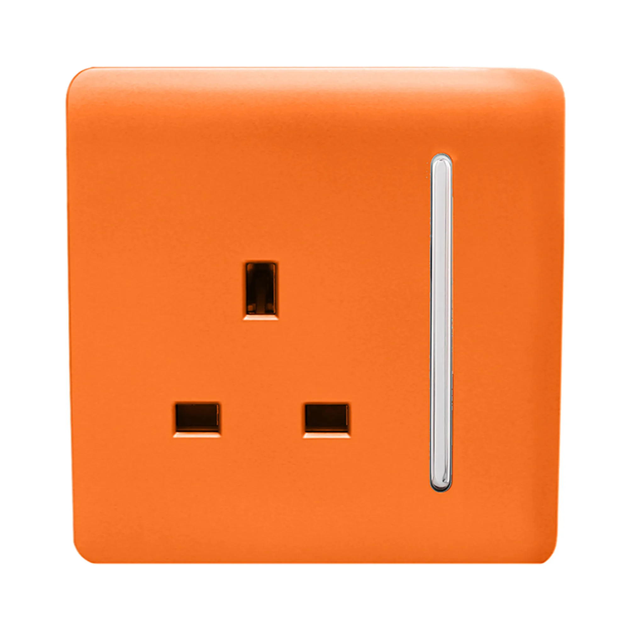 1 Gang 13Amp Switched Single Socket Orange ART-SKT13OR  Trendi Orange